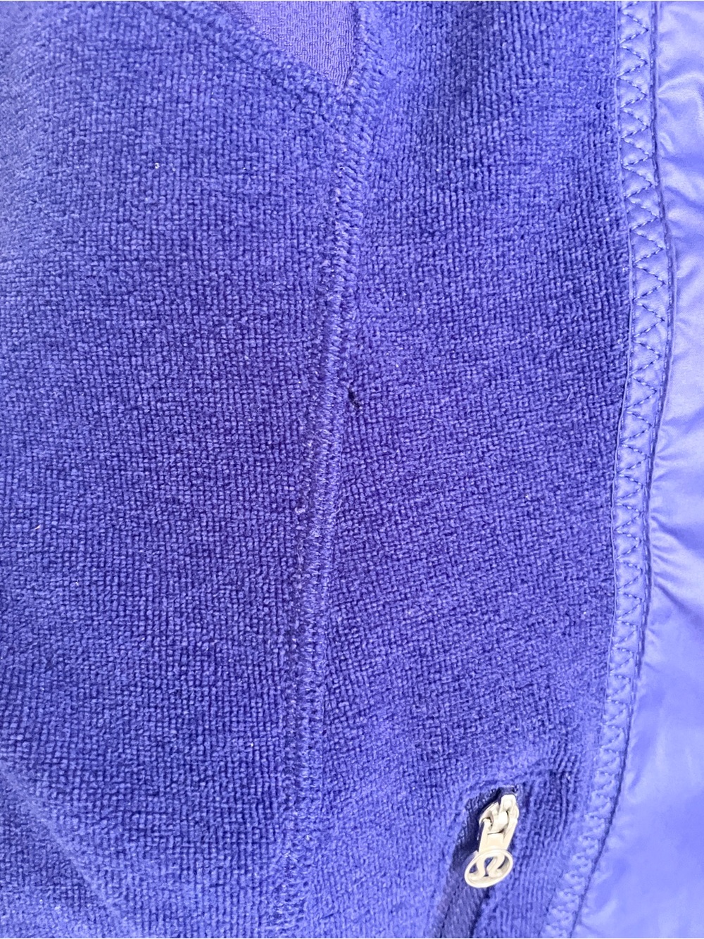 Lululemon Run Gust Buster Jacket Archival Ruched Panel Blue Sz 8 - Picture 16 of 16